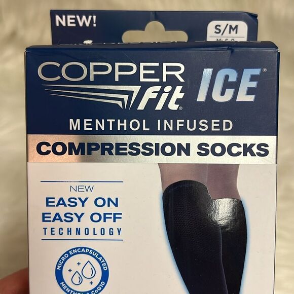 Copper Fit Ice Compression Menthol Socks S/M D13 - Picture 5 of 8